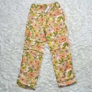 NWT J. Crew Floral Trousers - Yellow and Green Size 2